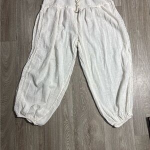 Free People White Casual Pants